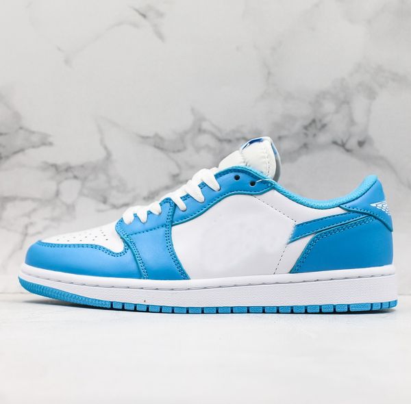 

1 x sb dunk low pro og qs mens basketball shoes blue white unc 1s designer sports sneakers baskets trainers zapatos des chaussures
