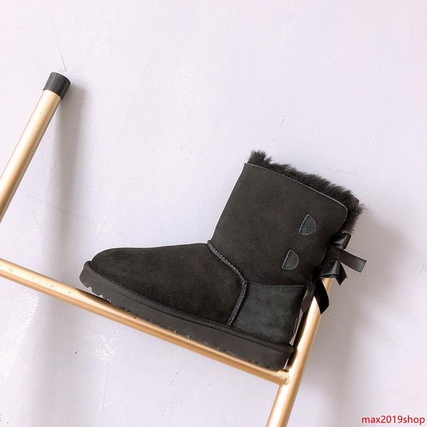 

new australia designer women fur ankle boots triple black grey brown fashion luxury classic snow boot woman shoes factory direct