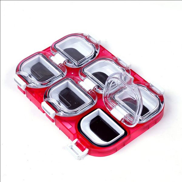 

fishing accessories box magnetic waterproof 6 grid fishing hook accessories storage box
