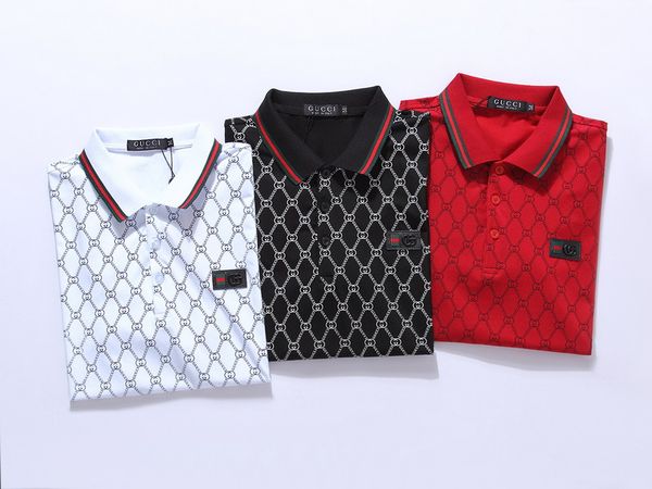 

Men fa hion polo hirt ummer new hort leeve full print polo men de igner fa hion ca ual top luxury men polo ize m 3xl