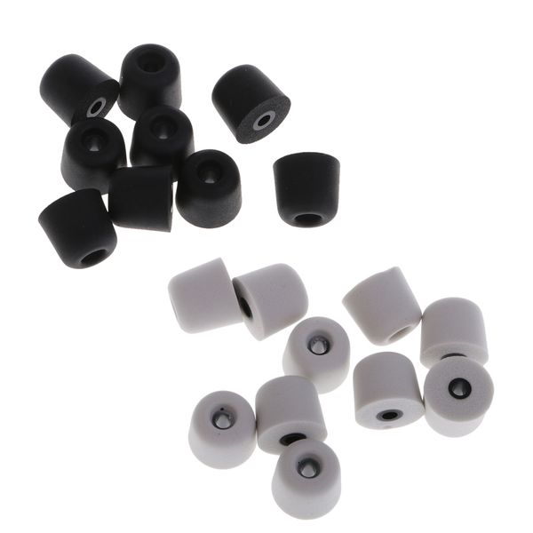 

earbud пена памяти кончики ушей earplug советы для inear наушники 3.0mm серый + черный