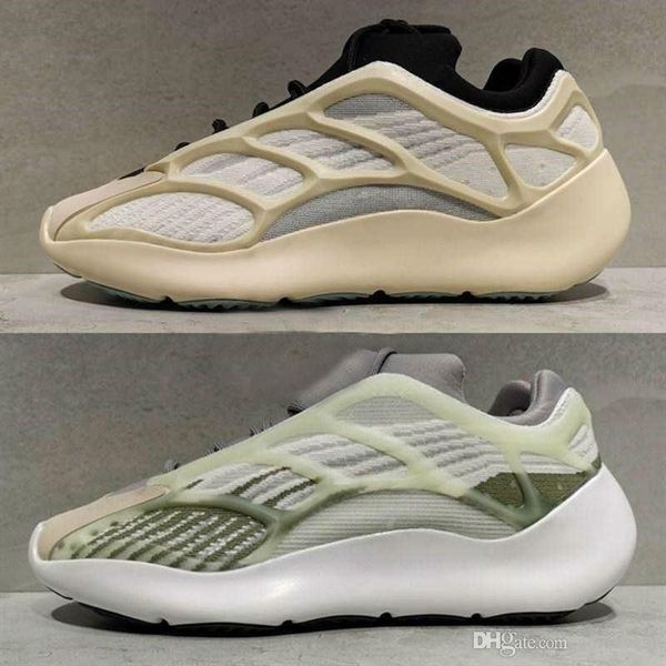 

kanye west 700 v3 3m gray black светящиеся в темноте баскетбол обувь мода athoetic спорт бег кроссовки