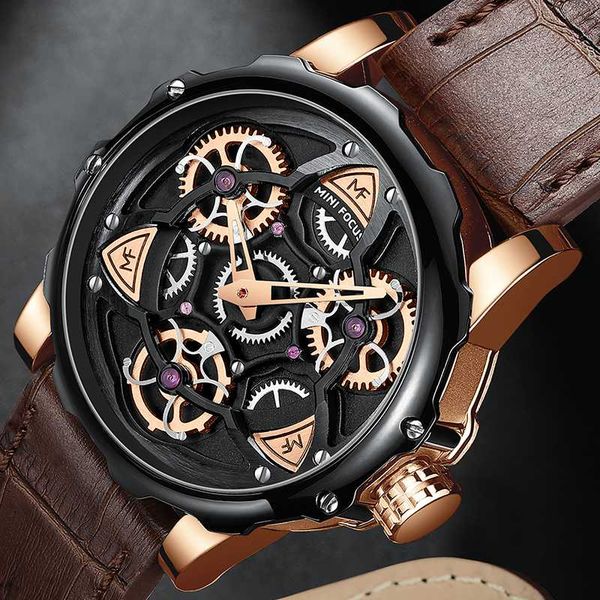 

relogios 2020 watches men fashion creative quartz men wrist watch leather casual waterproof calendar clock male, Slivery;brown