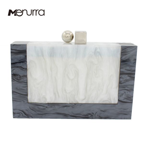 

women patchwork evening bag acrylic messenger bag metal luxury marble shoulder woman cute party casual clutch
