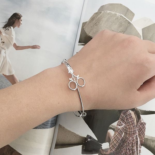 

maxi scissors decorative bracelets concise style men and women simple cut adjustable bracelet, Black