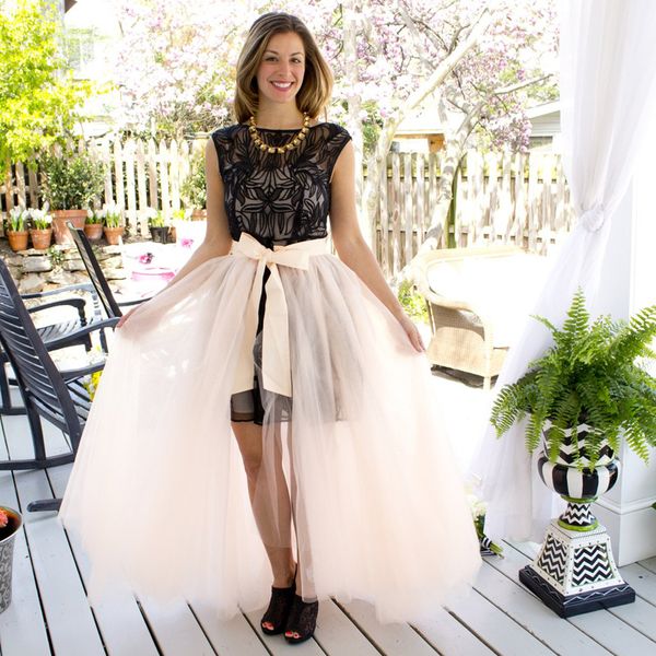 

custom made 3 layers tulle skirt cream ivory long overskirt selling detachable tulle train plus size any clor, Black