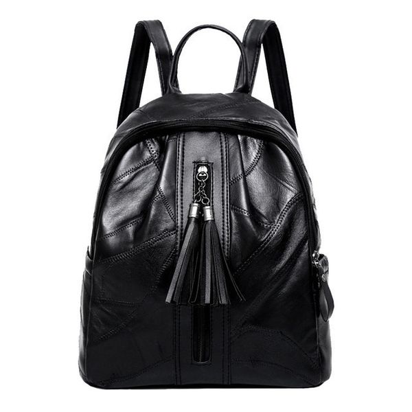 

мода натуральной кожа рюкзак овчина путешествия рюкзак девочка-подросток женщина водонепроницаемого рюкзака школа mujuer сумка для подростка