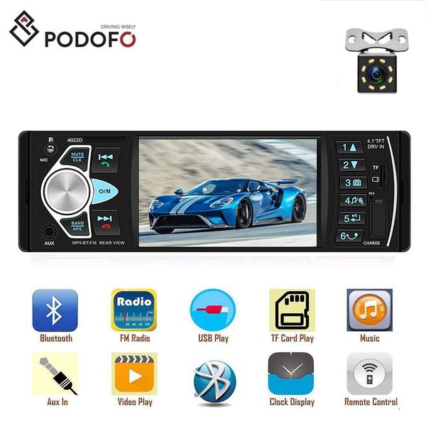 Podofo Autoradio 4022d 4 1 1 Din Car Dvd Radio Audio Stereo Usb