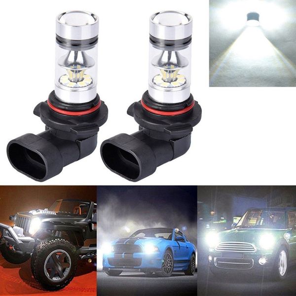 

new 2x 9006 hb4 100w led 6000k white headlight bulbs kit fog driving light