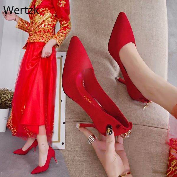 

2019 colorful wedding shoes women pumps ladies super high heels fashion party women shoes thin heel 5cm 7cm 9cm b165, Black