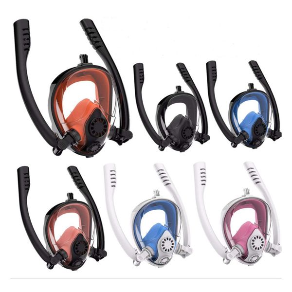 

children clear vision anti-fog full face snorkeling mask breath swimming training scuba mask new