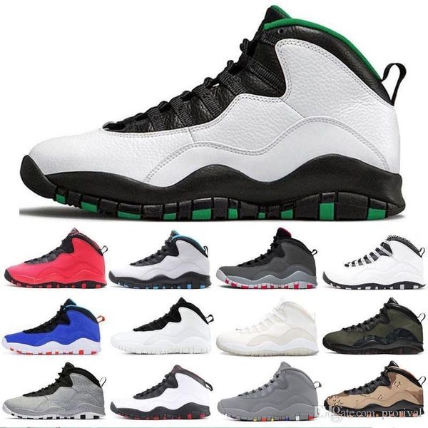 

2020 мужская баскетбольная обувь дизайнер 10 seattle cement 10s girl shoes cool grey i'm back chicage powder blue grey trainers sports sneak