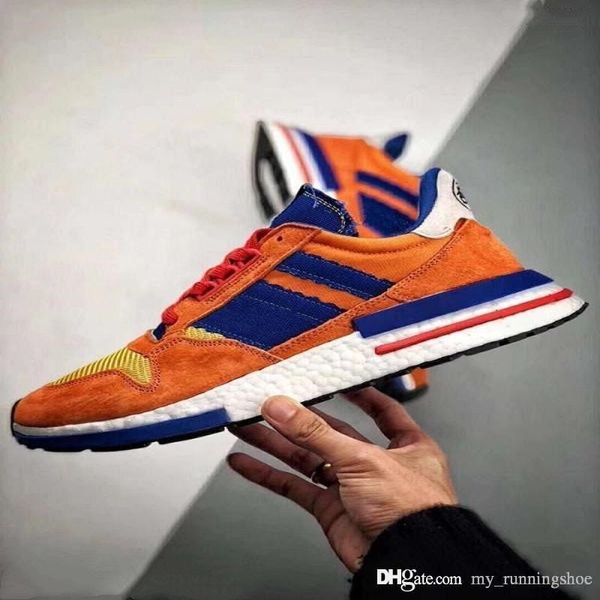 

2019 new dragon ball zx 500 rm son goku suede sports running shoes men wome zx500 sneakers atsneaker trainers jogging 36-44, White;red