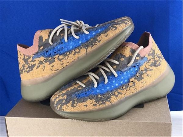 

2020 new released authentic 380 blue oat running shoes 380s men women kanye west wave runner 3m reflective sneakers sports with box