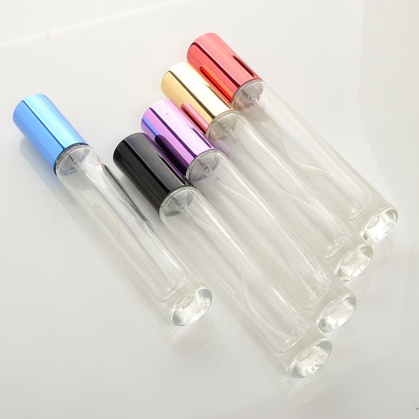 

10ml clear glass perfume bottles spray refillable atomizer scent bottles packaging bottle fast shipping f2357
