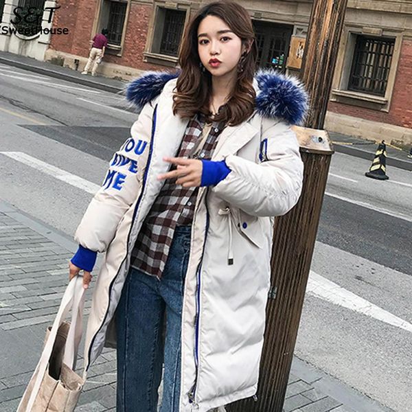 

fashion prints thicken coat women pocket long casual fit loose thicken outwear hooded regular new zipper sleeve, Black