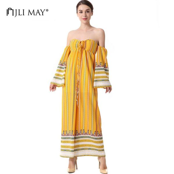 

jli мое лето полосатого от плеча комбинезонов boho свободного узелка длинного рукава печать высокой талии пляжа сексите длинный ползунки игр, Black;white