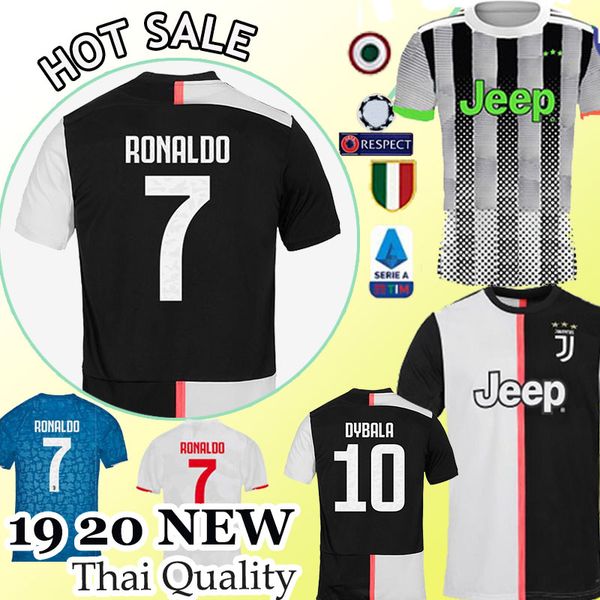 

Ronaldo 2019 2020 dybala de juventu occer jer ey men ligt rabiot d co ta bernarde chi buffon football hirt maillot de foot, Black;yellow