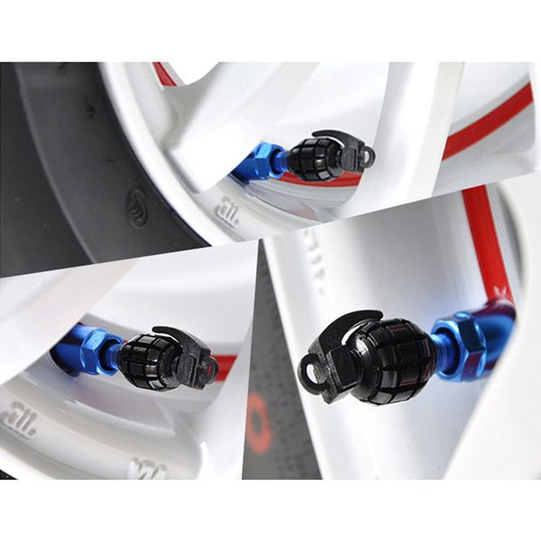 

20pcs/lot universal aluminum car tyre air valve caps bicycle tire valve cap car wheel cover styling round 5 colors de carro