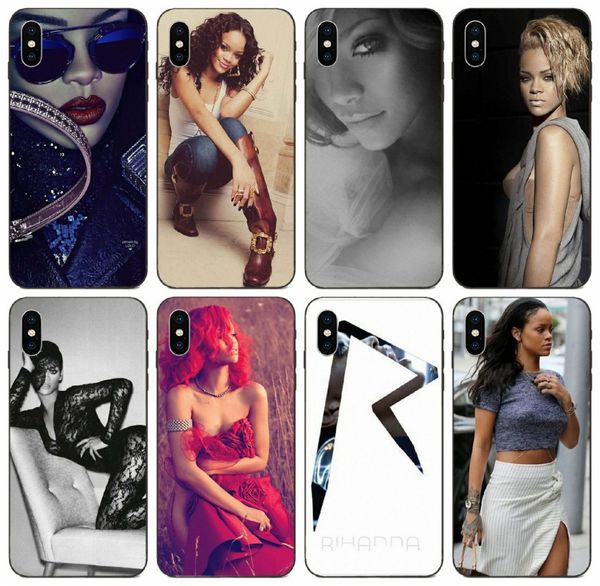 

[tongtrade] rihanna navy r design case for iphone 8 7 6 5 plus x xs 11 pro max galaxy grand i9082 huawei p20 htc one m10 case