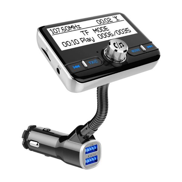 

3.0 fast charge dab car bluetooth mp3 player car fm transmitters lcd dot matrix display transmitters
