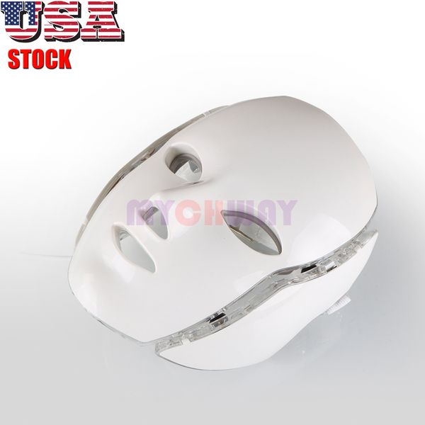 

health beauty 7 colors lights led pdt facial neck mask face skin care rejuvenation device home use spa instrument usa