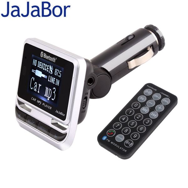

jajabor car mp3 player bluetooth hands free car kit caller id display большой жк-экран поддержка tf-карты / usb-вспышки с пультом дистанцион