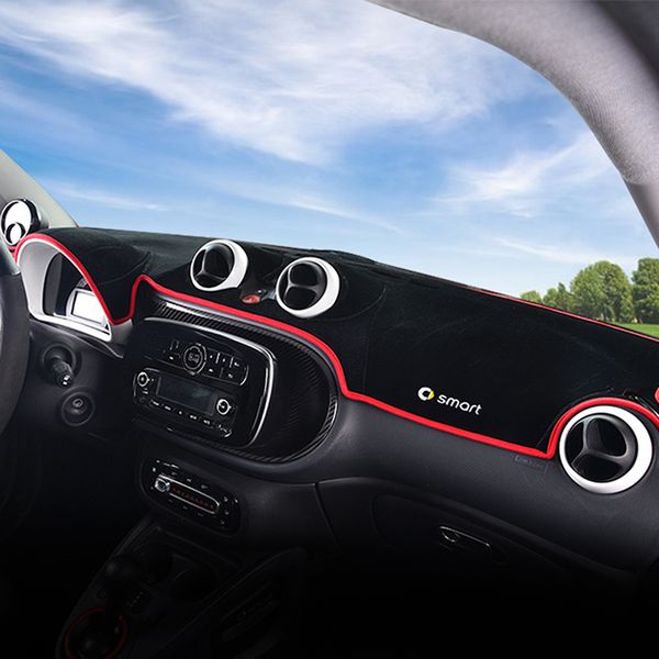 

car dashboard light pad center console visor sun mat protector for smart 451 453 fortwo forfour interior accessories