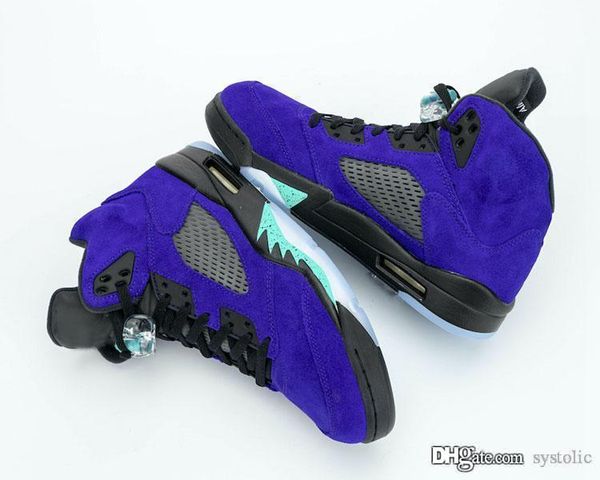

2020 authentic air 5 alternate grape 5s ice black-clear-new emerald man basketball shoes sports sneakers with original box