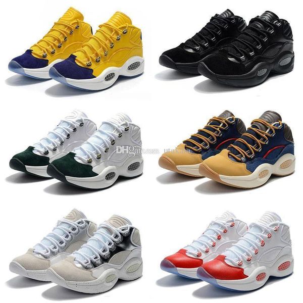 

question jet life basketball shoes for men 2019 new mens high hexalite cushion white red yellow breathable boots 40-45