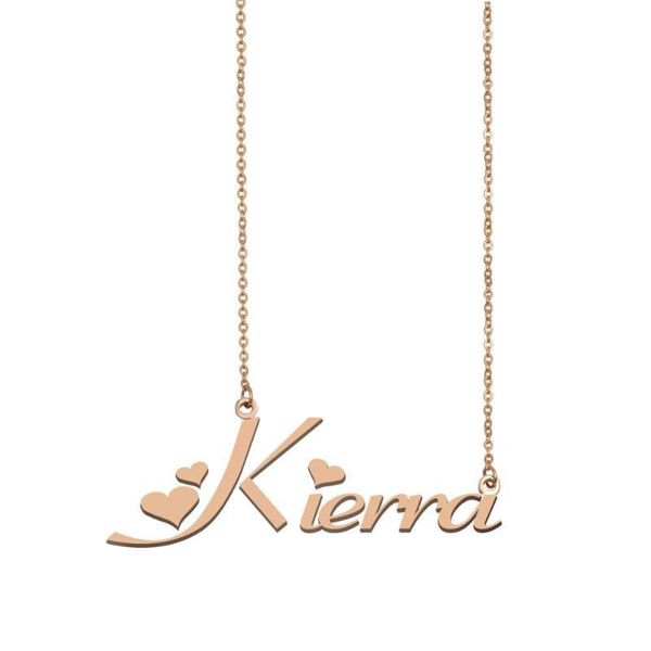 

kierra name necklace , custom name necklace for women girls friends birthday wedding christmas mother days gift, Silver