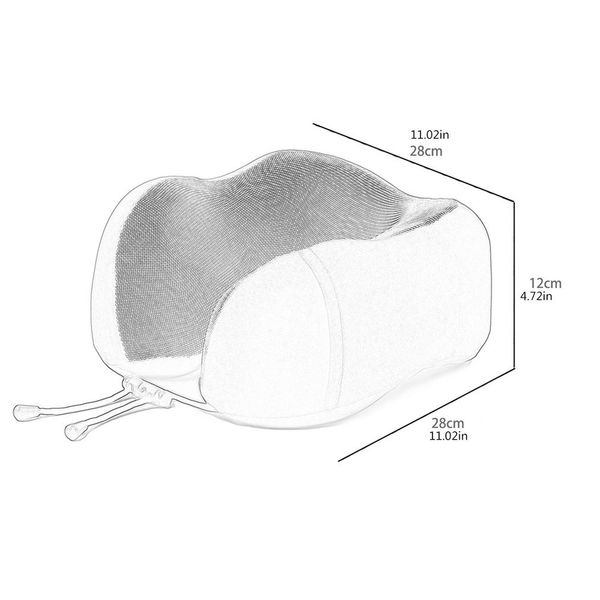 

soft neck pillows slow rebound space u shaped memory foam soft travel pillow solid neck cervical healthcare bedding pillow