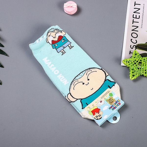 

anime crayon shin chan print socks nohara himawari nowara shnnosuke toru kazama spring summer cute fun cartoon women cotton sock, Black;white