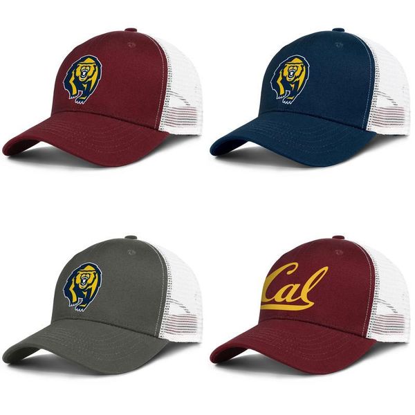 

california golden bears football logo adjustable trucker cap cricket custom blank vintage baseball hat, Blue;gray