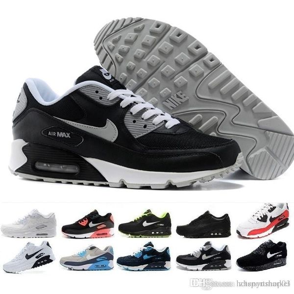 

new 2018 maxes bw running shoes women leather run sneakers women oreo white black red cushion athletic sports shoes for sale