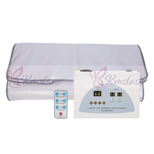 

new digital 2 zone far infrared fir sauna slimming blanket weight lose spa detox