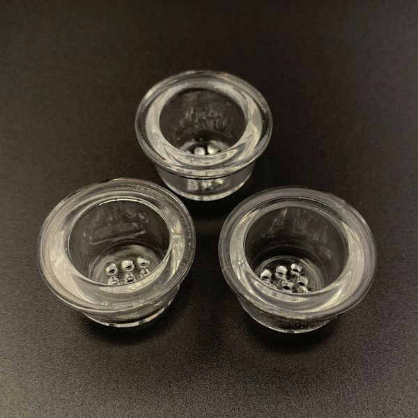 Ciotola di vetro di ricambio Punta per tubo di silicone Fumo a nido d'apete per piatto a mesh per cucchiaio Accessori per fumo di fumatori di tabacco da asciutto