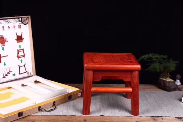 

creative classic removable stool, made of safflower pear wood, home living room garden, high-end gifts, exquisite gift boxes
