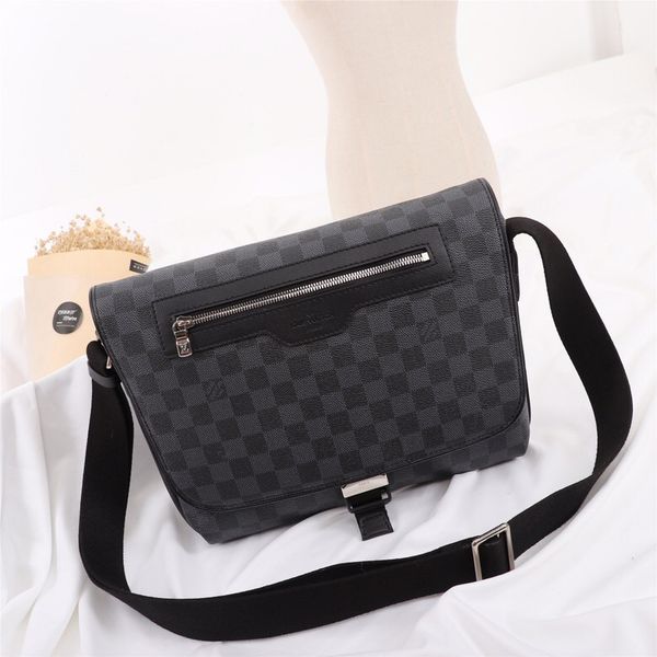 

Cla ic brwon letter logo leather women hopping bag fa hion men leather houler bag n40010 29 5 20 10 5
