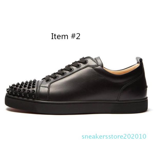 

designer shoes suede spike bottoms casual shoes for women men triple white black red multi-color party wedding flat rivet sneakers s10