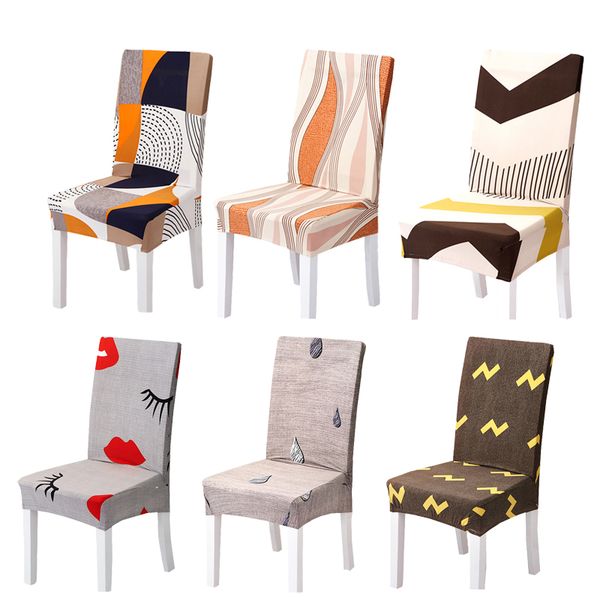 

comwarm universal geometric spandex chair cover stretch kitchen dining room l chair seat cover polyester seat protector case