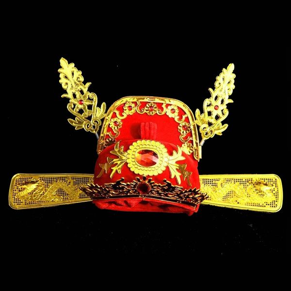 Accessori per la testa dello sposo cappello da opera Testa dell'opera cinese indossare corone da sposa vintage per accessori per costumi teatrali dello sposo
