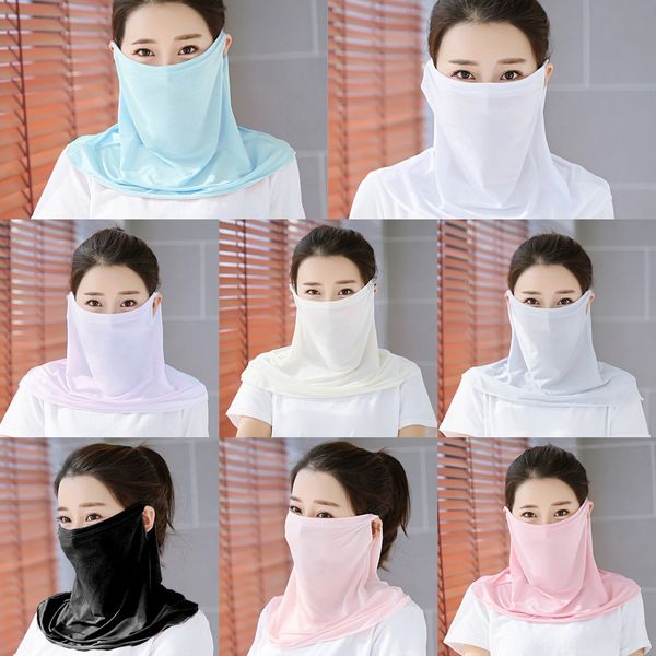 

uoq4o face bike ski scarf wrap windproof dust for sports balaclava cycling mask scarf headband printed outdoor cycling hiking, Black