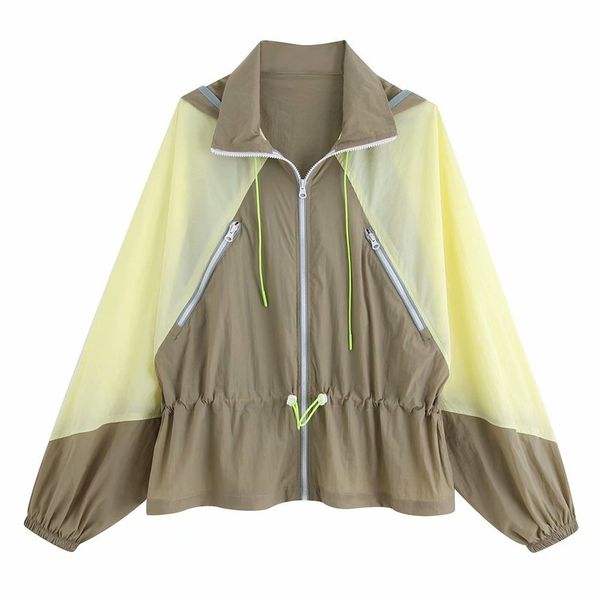 

bb65-9474 european and american fashion coloured jacket, Black;brown