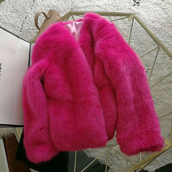

2019 new style high-end fashion women faux fur coat s97, Black