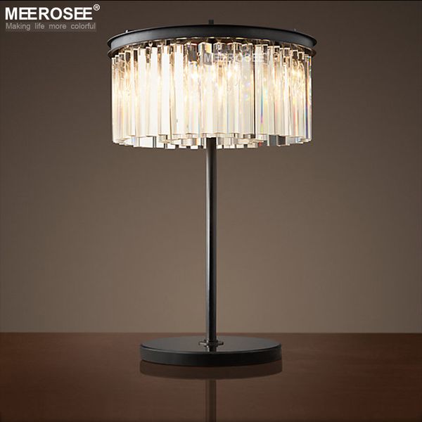 Lâmpada de mesa de cristal vintage de boa qualidade mesa de luz luminária para decoração de casa hotel shopping center quarto lâmpada de leitura lamparas