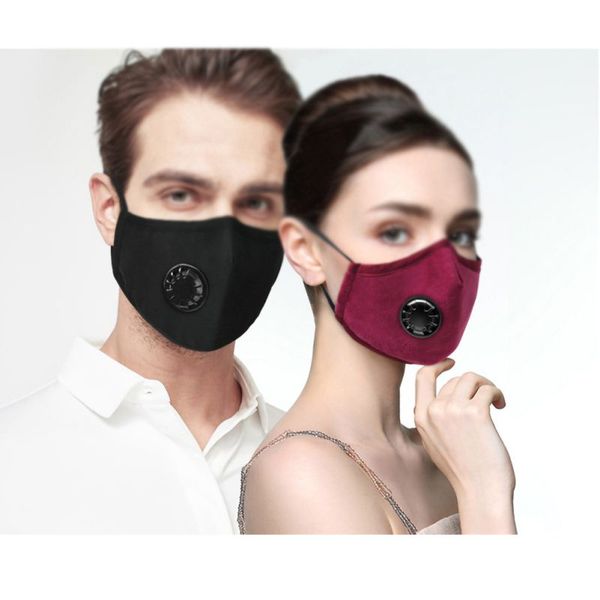 

air pollution dust-proof masks adjustable ear straps reusable cotton respirator face mouth mask outdoor sportwear mask 2020