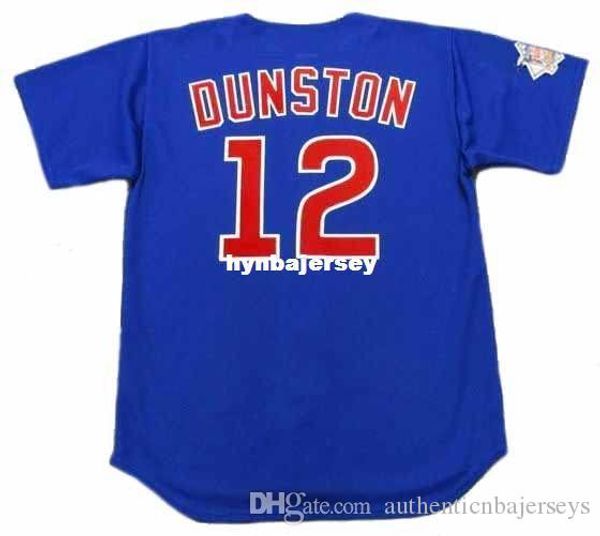 

custom shawon dunston chicago stitched 1997 majestic vintage alternate baseball jersey retro mens jerseys running, Black;blue