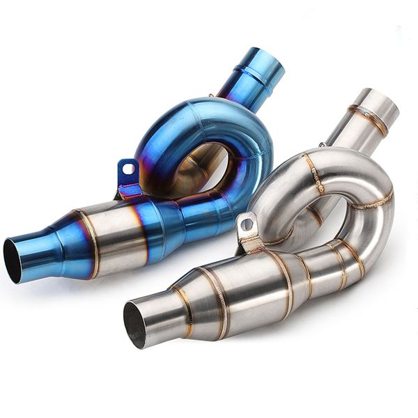 

motorcycle modified exhaust pipe stainless steel mid section escape moto for z800 2013-2016