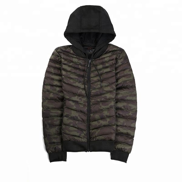 

camouflage cotton jacket, Black;brown